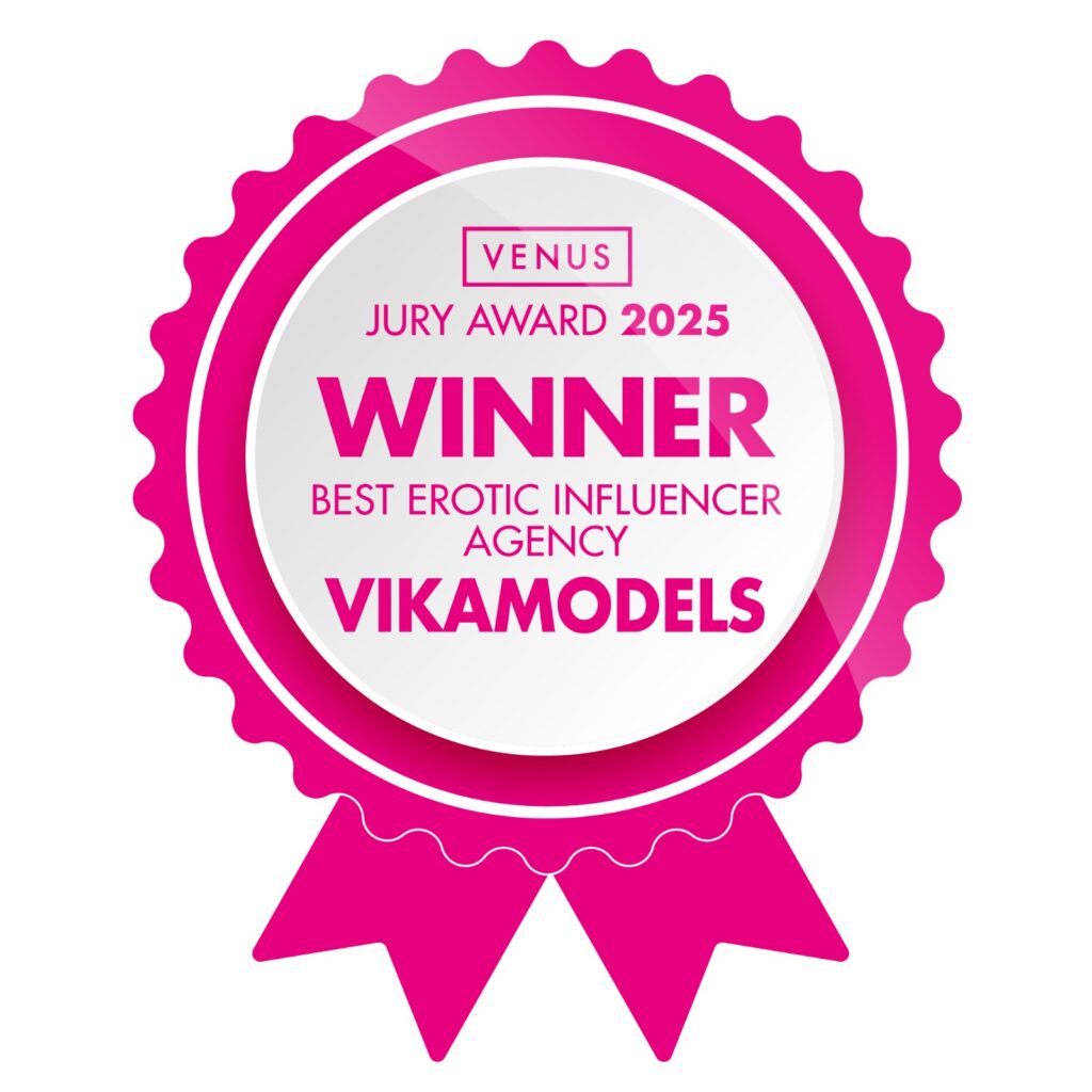 Offizielle Venus Awards 2025 Siegergrafik Juryaward Best Erotic Influencer Agency Vikamodels